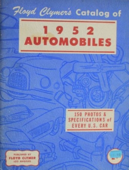 "Floyd Clymers Catalog of Automobiles" US-Automobile-Yearbook 1952 (2353)